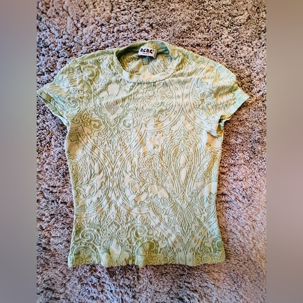 Vintage Y2K BCBG Paris burnt top